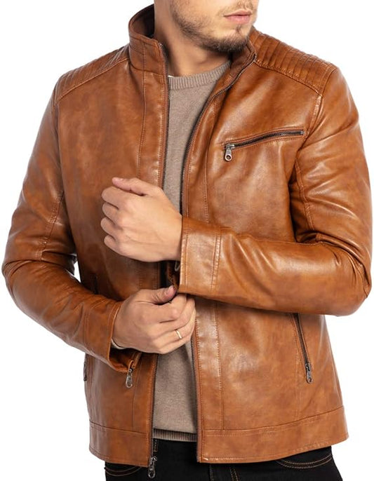 Genuine Brown Leather Jacket for Men and Women Unmatched Style and Quality